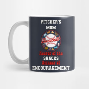 Baseball Mom Funny Graphic Design Mug